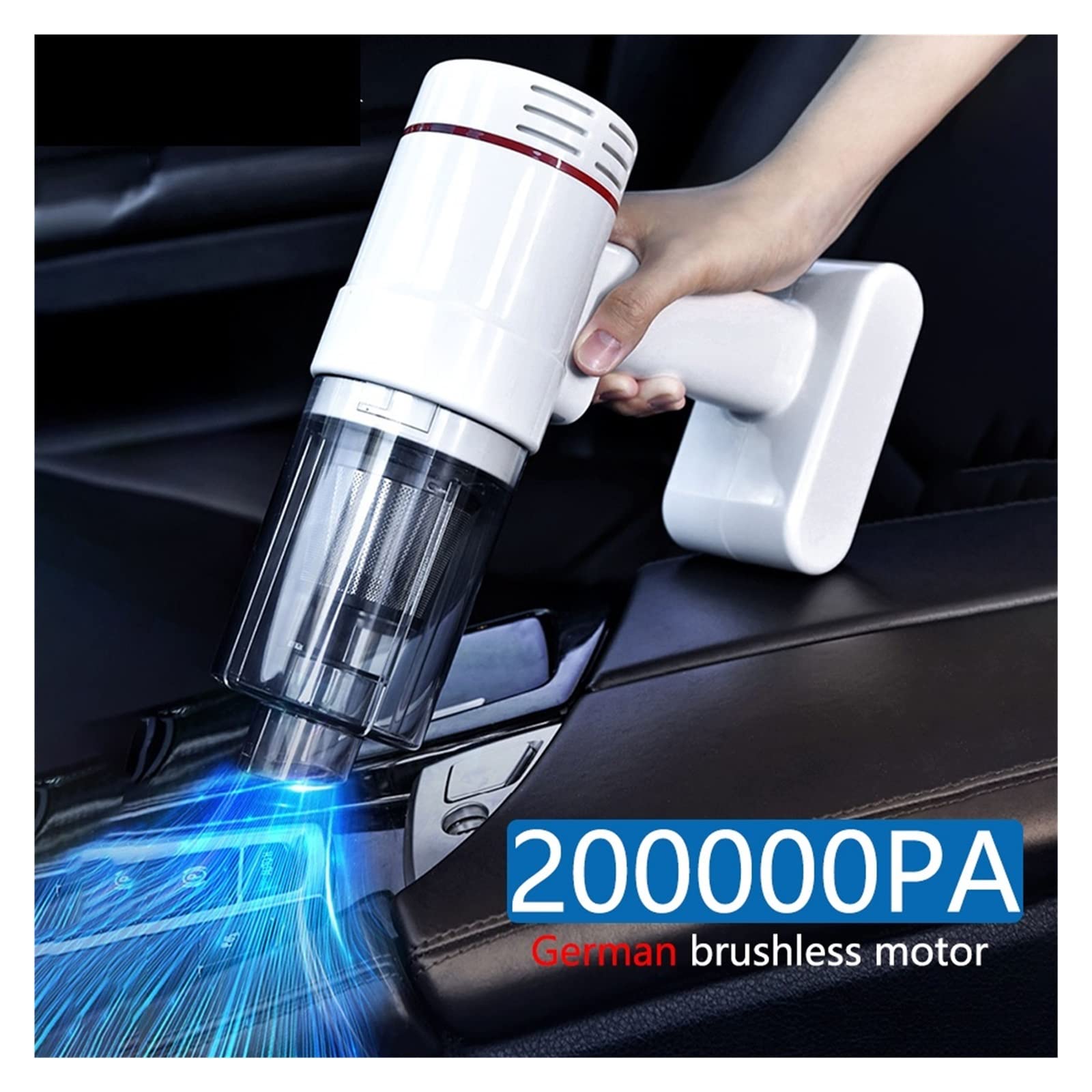 Amazon.co.jp: 200000Paワイヤレス車用掃除機コードレスハンドヘルド